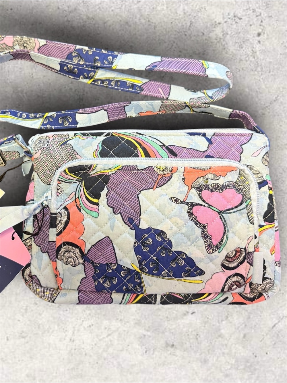 NWT Vera Bradley RFID Little Hipster Crossbody Butterfly